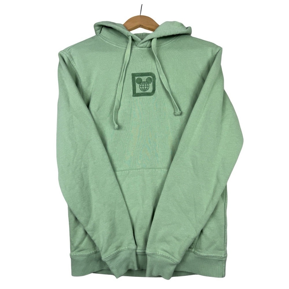 Disney‎ World Hoodie XS Green Pullover Castle Embroidered Disney Parks 1971